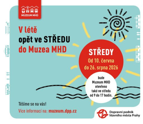 Přes léto Muzeum MHD otevřeno i ve středu