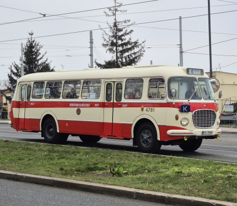 Škoda 706 RTO MTZ ev.č.4781 19. a 20.4.2025 na lince K