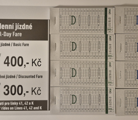 Úprava ceny celodenního jízdného na linkách 42, 41 a K